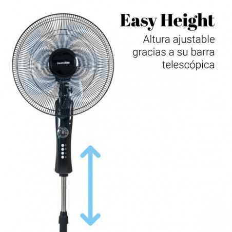 VENTILADOR DE PIE ZERMATT 3050 B CON DISPLAY NEGRO 50W