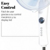 VENTILADOR DE PIE ZERMATT 3050 W CON DISPLAY BLANCO 50W