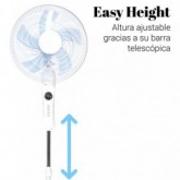 VENTILADOR DE PIE ZERMATT 3050 W CON DISPLAY BLANCO 50W