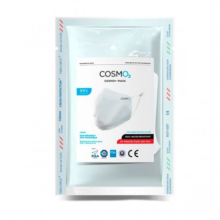 MASCARILLA LAVABLE COSMO2 BLANCA  UPF 50+ 160 HORAS 1 UND