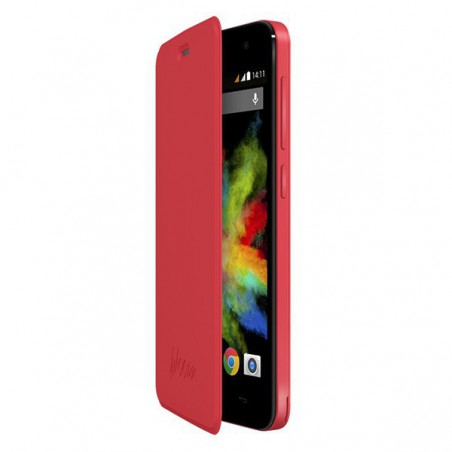 FUNDA WIKO CON TAPA BLOOM CORAL 