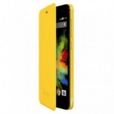 FUNDA WIKO CON TAPA BLOOM AMARILLO