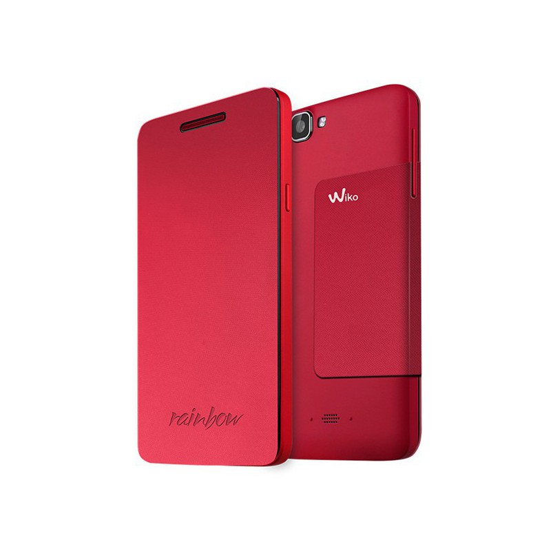 FUNDA WIKO CON TAPA RAINBOW CORAL