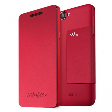FUNDA WIKO CON TAPA RAINBOW CORAL