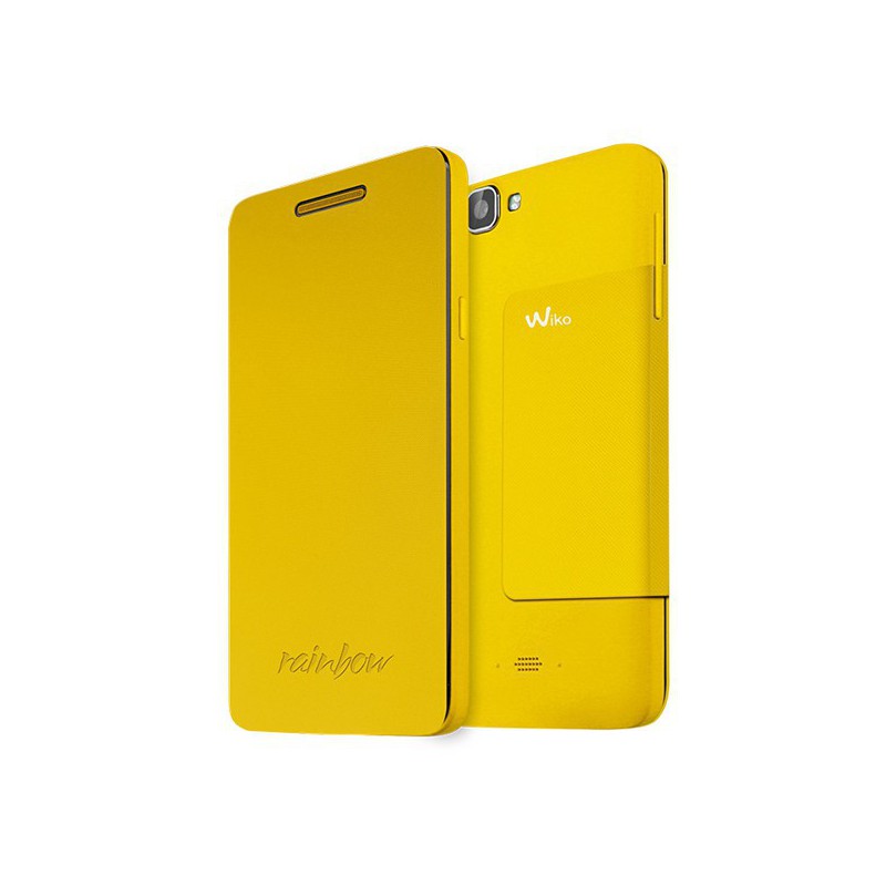 FUNDA WIKO CON TAPA RAINBOW AMARILLO