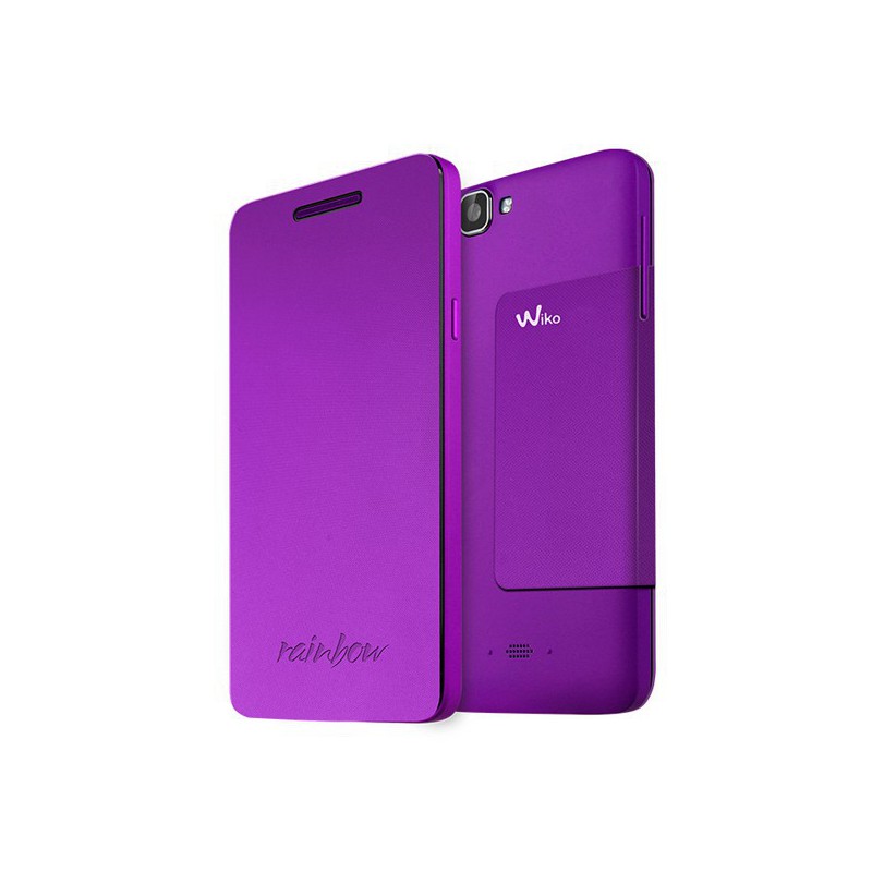 FUNDA WIKO CON TAPA RAINBOW VIOLETA 