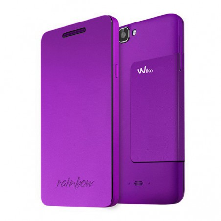 FUNDA WIKO CON TAPA RAINBOW VIOLETA 
