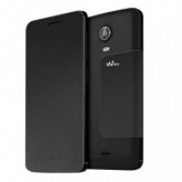 FUNDA WIKO CON TAPA WAX NEGRO