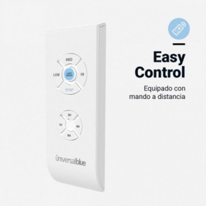 VENTILADOR DE TECHO SIROCO BLANCO-MARRÓN 4 ASPAS 106 CM