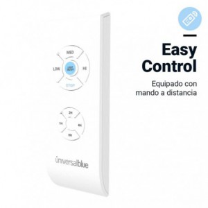 VENTILADOR DE TECHO SIROCO BLANCO-MARRÓN 4 ASPAS 132 CM