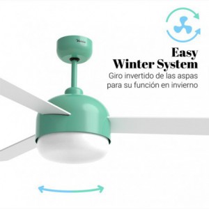 VENTILADOR DE TECHO VENTO 4048T TURQUESA SILENCIOSO