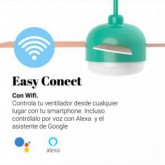 VENTILADOR DE TECHO VENTO 4048T TURQUESA SILENCIOSO