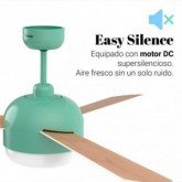 VENTILADOR DE TECHO VENTO 4048T TURQUESA SILENCIOSO