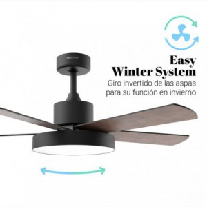 VENTILADOR DE TECHO LEVANTE 4048B  NEGRO 122 CM