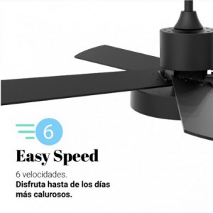 VENTILADOR DE TECHO LEVANTE 4048B  NEGRO 122 CM