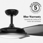 VENTILADOR DE TECHO IBE 4042  NEGRO 106 CM