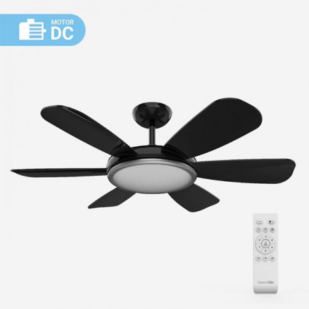 VENTILADOR DE TECHO IBE 4042  NEGRO 106 CM