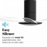 VENTILADOR DE TECHO PRUGA 4052 NEGRO 132 CM