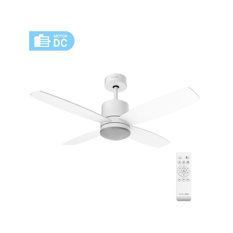 VENTILADOR DE TECHO BLANCO MIDI SILENCIOSO DC 122 CM