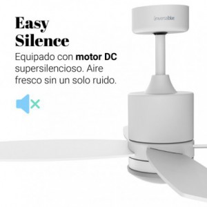 VENTILADOR DE TECHO BLANCO MIDI SILENCIOSO DC 132 CM