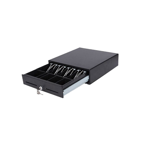 CAJON MONEDAS MUSTEK 33X33 HS-330 RJ11 NEGRO