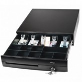 CAJON MONEDAS POSIFLEX 42,5X45 CR-4000 RJ11 NEGRO