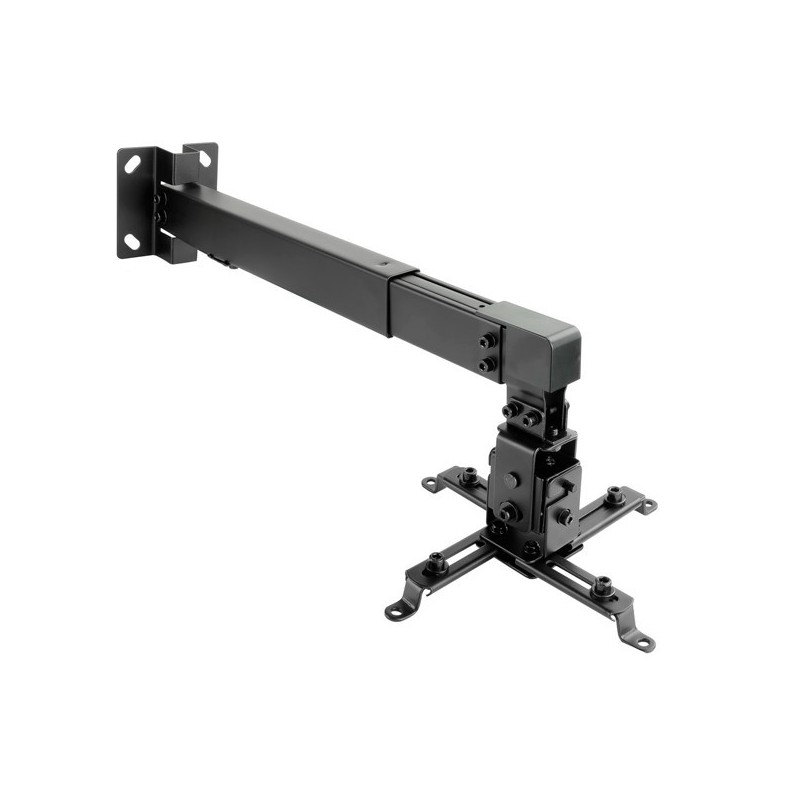 SOPORTE PARED PROYECTOR INCLINABLE EXTENSIBLE NEGRO
