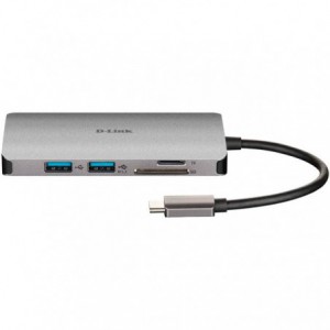 HUB USB D-LINK TIPO C 3.0 2USB/1 THU 3/1 HDMI/1 LECTOR SD