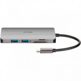 HUB USB D-LINK TIPO C 3.0 2USB/1 THU 3/1 HDMI/1 LECTOR SD