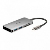 HUB USB D-LINK TIPO C 3.0 2USB/1 THU 3/1 HDMI/1 LECTOR SD