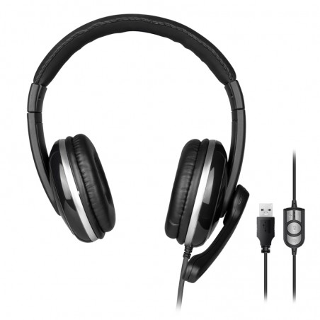 AURICULAR + MICROFONO NGS VOX 800 USB NEGRO*