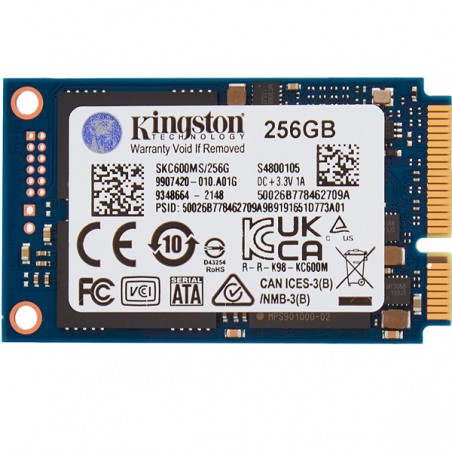 DISCO SOLIDO SSD KINGSTON SKC600MS SSD256GB MSATA TLC 3D