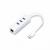 CONVERSOR TP LINK UE330 USB 3.0 A ETHERNET HUB 3P 