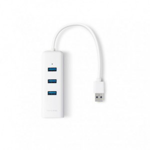 CONVERSOR TP LINK UE330 USB 3.0 A ETHERNET HUB 3P 