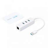 CONVERSOR TP LINK UE330 USB 3.0 A ETHERNET HUB 3P 
