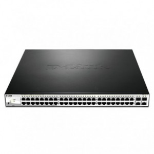 SWITCH D-LINK 48 PORT GIGABIT SMART+ 4 SFP 370W POE BUDGET