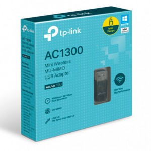 ADAPTADOR TP-LINK WIFI USB ARCHER T3U AC1300 MINI 