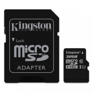 MICRO SDHC KINGSTON 32GB  CLASE 10*