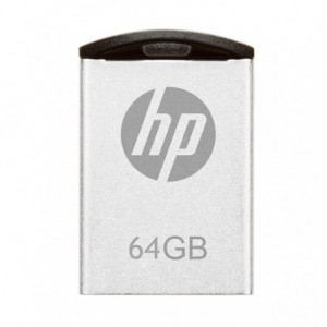 PENDRIVE HP V222W   64GB USB2.0 PLATA (MINI)*