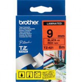 CINTA BROTHER ORIG.TZ421/E ROJO/NEGRO 9MM