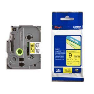 CINTA BROTHER ORIG.TZ621/E AMARILLO/NEGRO  9MM