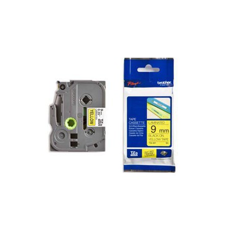 CINTA BROTHER ORIG.TZ621/E AMARILLO/NEGRO  9MM