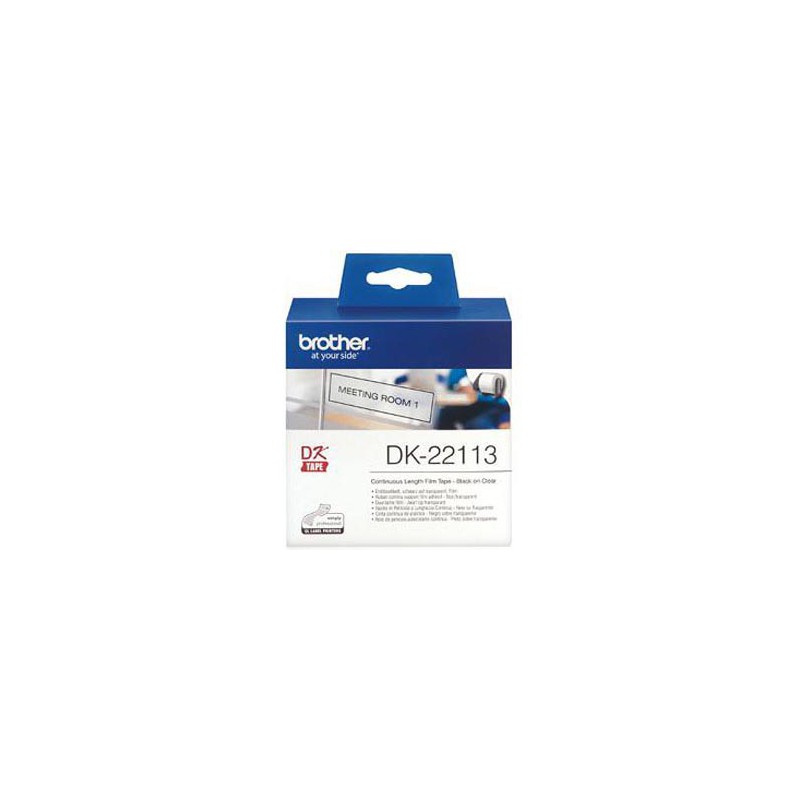 CINTA BROTHER PLASTICA TRANSPARENTE 62 MM DK22113