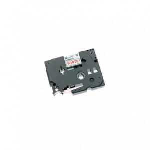 CINTA BROTHER ORIG.TZ232/E  ROJO/BLANCO 12MM