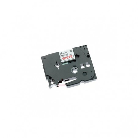 CINTA BROTHER ORIG.TZ232/E  ROJO/BLANCO 12MM