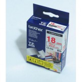 CINTA BROTHER ORIG.TZ242 BLANCO/ROJO  18MM