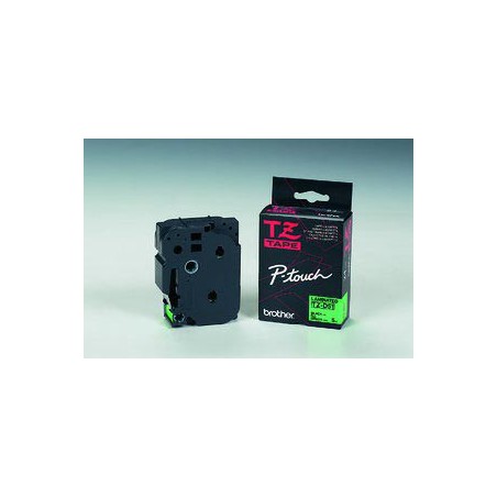 CINTA BROTHER ORIG.TZD51 FLUOR./VERDE/NEGRO* 24MM