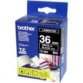 CINTA BROTHER ORIG.TZ365 NEGRO/BLANCO *36MM