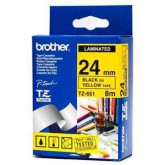 CINTA BROTHER ORIG.TZ651/E AMAR./NEGRO 24MM