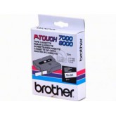 CINTA BROTHER ORIG. TX221 9MM BLANCO/NEGRO*